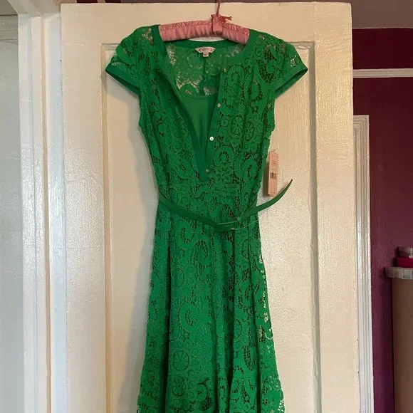 bright green spring dress Ellery Floral Ruffle Maxi Dress • Shop American Threads Boutique main image 1